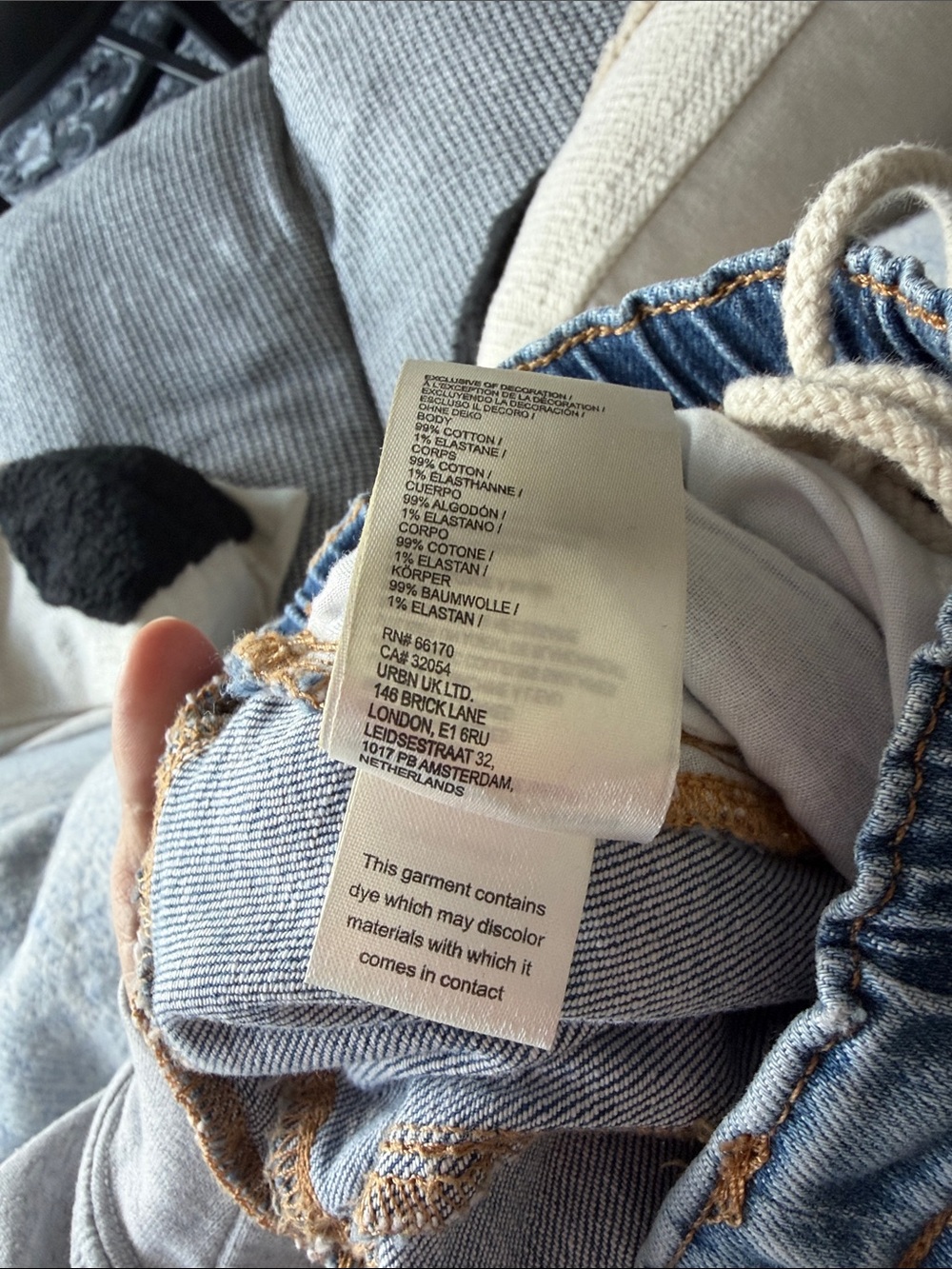 Pilcro Denim Wide-Leg Drawstring Jeans - Blue - Picture 7 of 10
